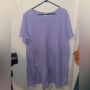 GAP Lavender Tiered Dress